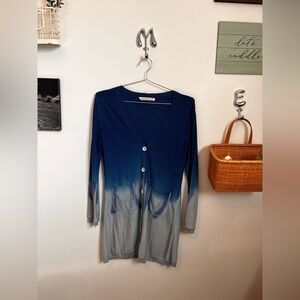 Parker Blue Cashmere Cardigan